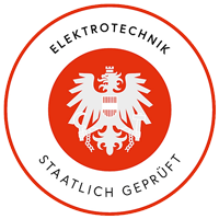 Logo Elektrotechnik staatlich geprüft